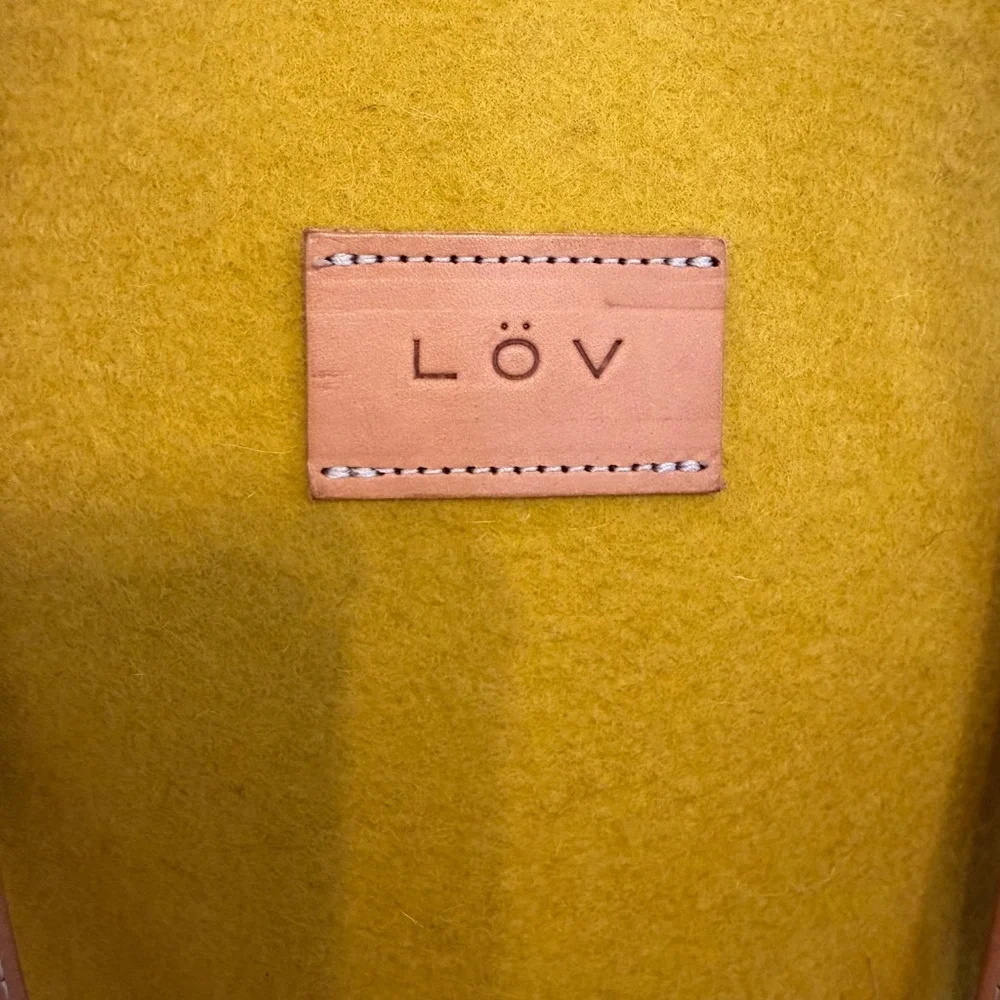 Hejlov Honey Tan Torsby Tote Shoulder Bag Purse Wool Felt Nordic Lagenlook